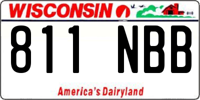 WI license plate 811NBB