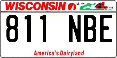 WI license plate 811NBE