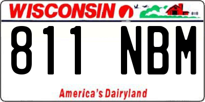 WI license plate 811NBM