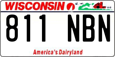WI license plate 811NBN