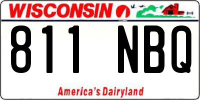 WI license plate 811NBQ