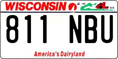 WI license plate 811NBU