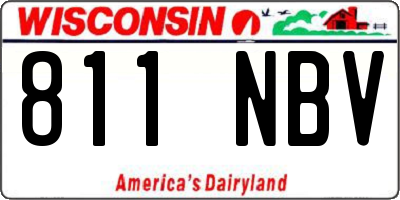 WI license plate 811NBV