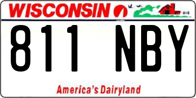 WI license plate 811NBY
