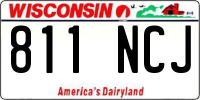 WI license plate 811NCJ