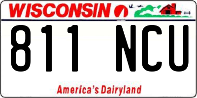WI license plate 811NCU