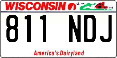 WI license plate 811NDJ