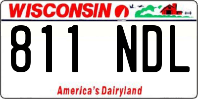 WI license plate 811NDL