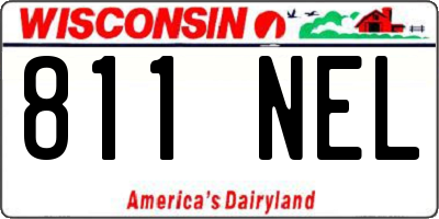 WI license plate 811NEL