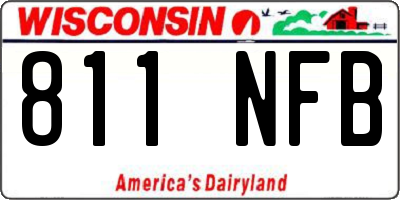 WI license plate 811NFB