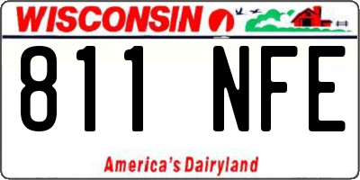 WI license plate 811NFE
