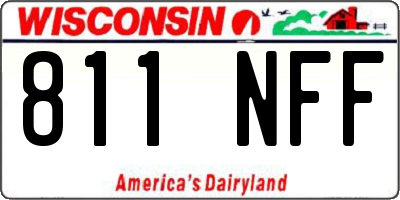 WI license plate 811NFF
