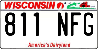 WI license plate 811NFG