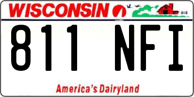 WI license plate 811NFI