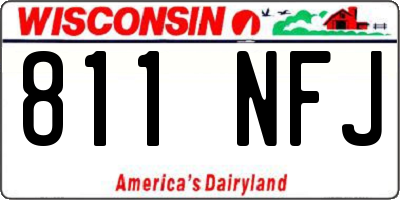 WI license plate 811NFJ