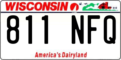 WI license plate 811NFQ