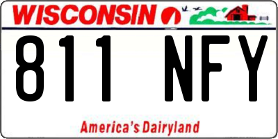 WI license plate 811NFY