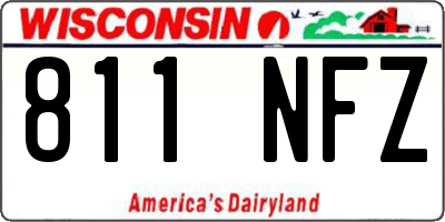 WI license plate 811NFZ