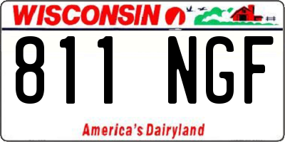 WI license plate 811NGF
