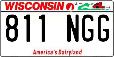 WI license plate 811NGG