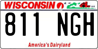 WI license plate 811NGH