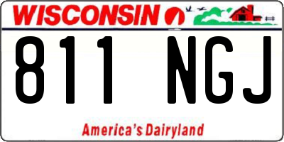WI license plate 811NGJ
