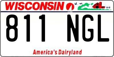 WI license plate 811NGL
