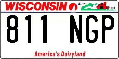 WI license plate 811NGP