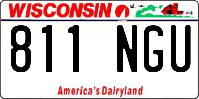 WI license plate 811NGU