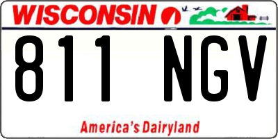 WI license plate 811NGV