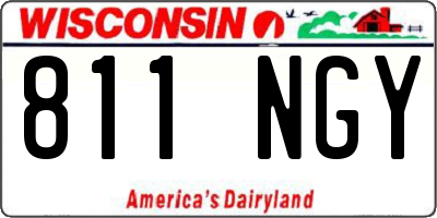 WI license plate 811NGY