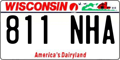 WI license plate 811NHA