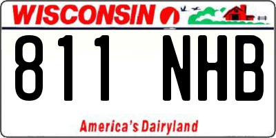 WI license plate 811NHB