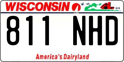 WI license plate 811NHD