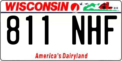 WI license plate 811NHF
