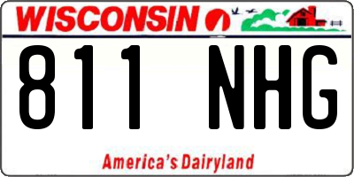 WI license plate 811NHG