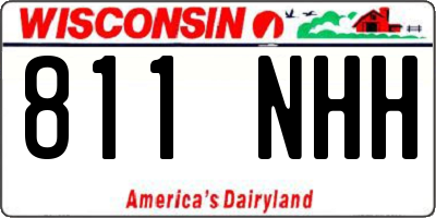 WI license plate 811NHH
