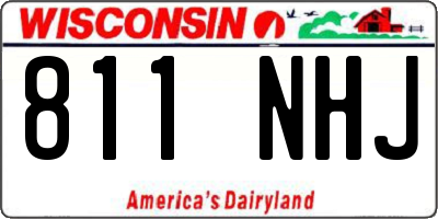 WI license plate 811NHJ