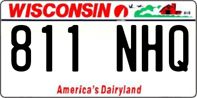 WI license plate 811NHQ