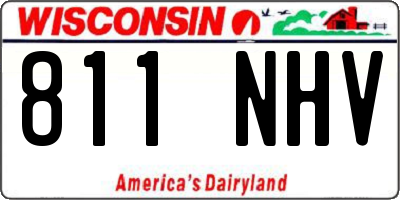 WI license plate 811NHV