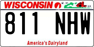 WI license plate 811NHW