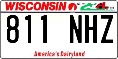 WI license plate 811NHZ