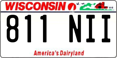 WI license plate 811NII