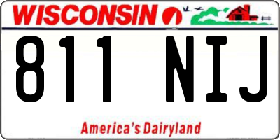 WI license plate 811NIJ