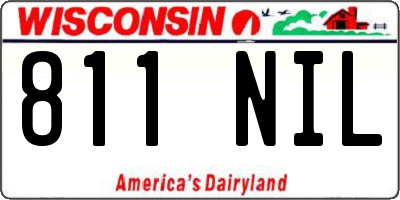 WI license plate 811NIL