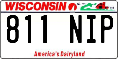 WI license plate 811NIP