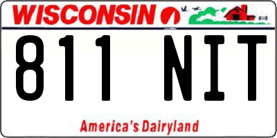 WI license plate 811NIT