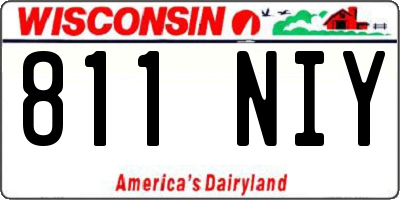 WI license plate 811NIY