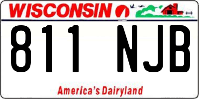 WI license plate 811NJB