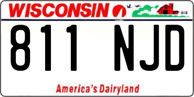 WI license plate 811NJD